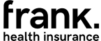 Aglow Frank Health Insurance logo in black, with 'frank.' in bold lowercase and 'health insurance' beneath in smaller text.